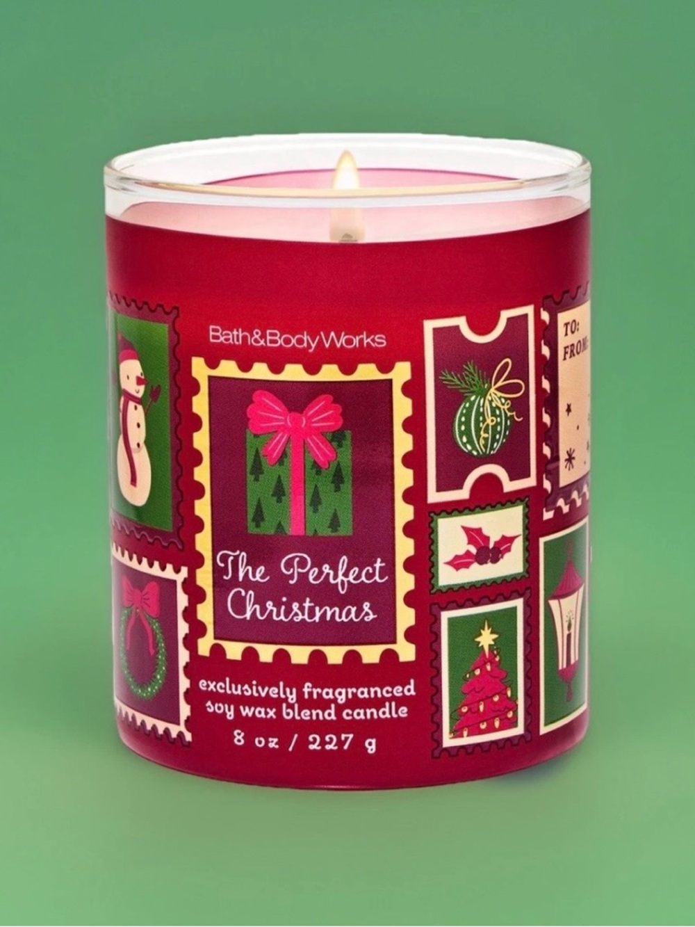 Bath & Body Works Single Wick Candle- The Perfect Christmas (8oz)